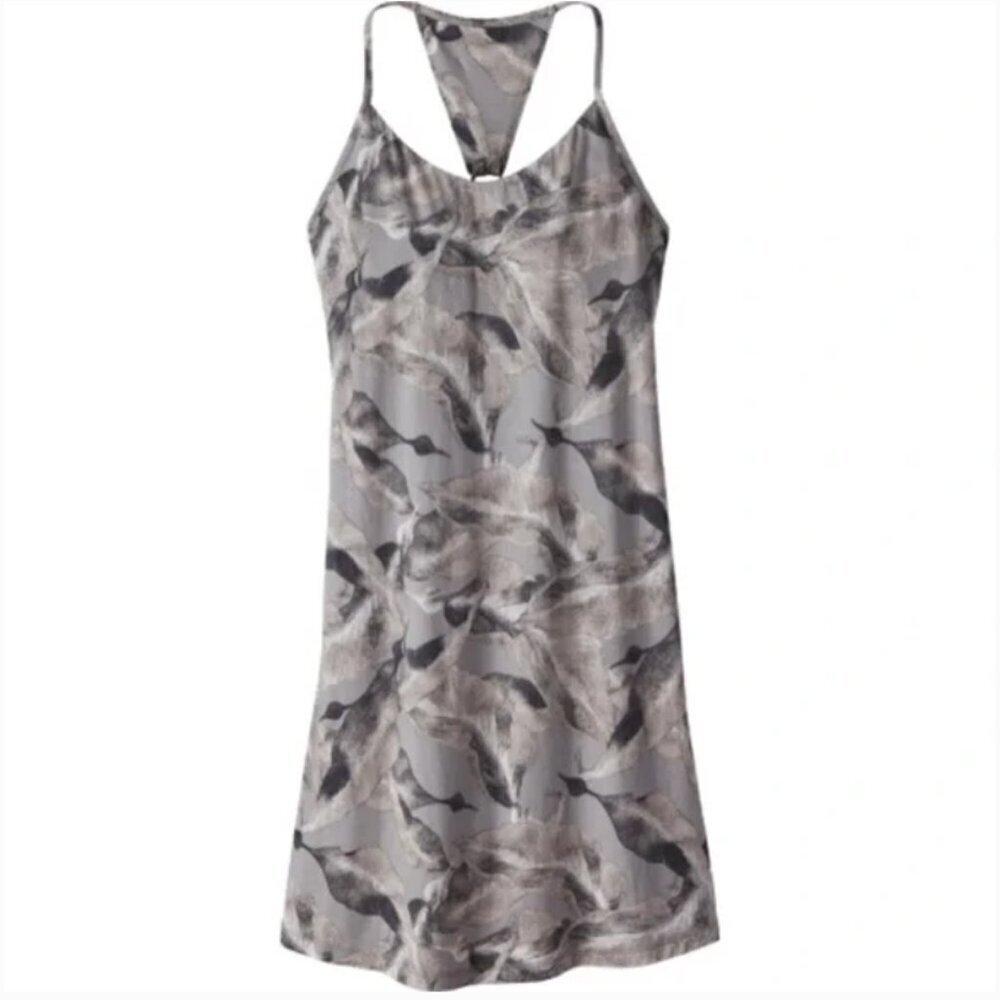 Patagonia Womens |S| Gray Botanical Leaf Print Edisto Dress